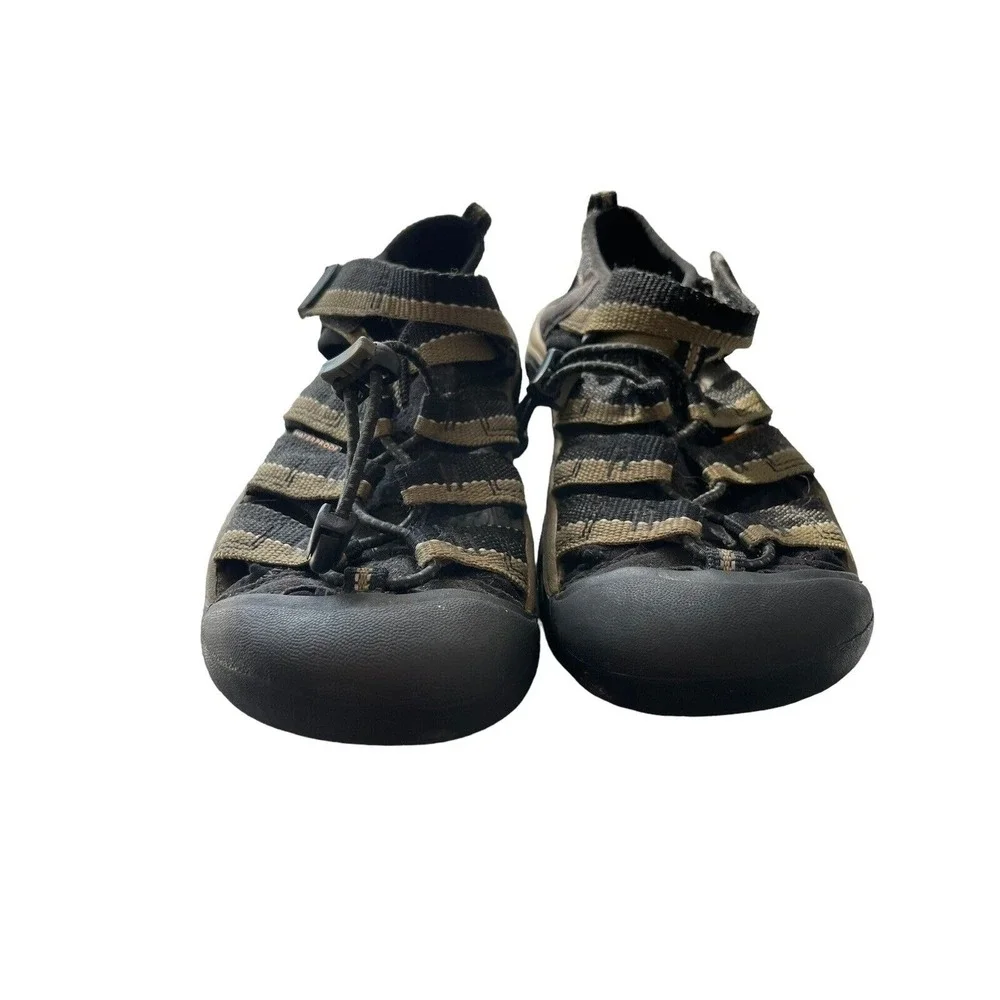 KEEN Newport H2 Boys Youth Brown Leather‎ Sandals Shoes Size 2
